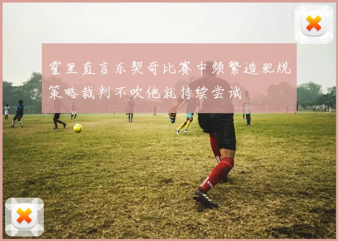 霍里直言东契奇比赛中频繁造犯规策略裁判不吹他就持续尝试